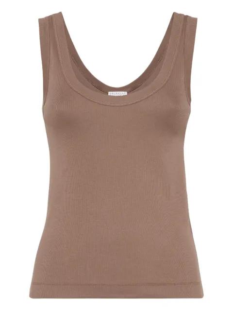 ribbed tank top by BRUNELLO CUCINELLI