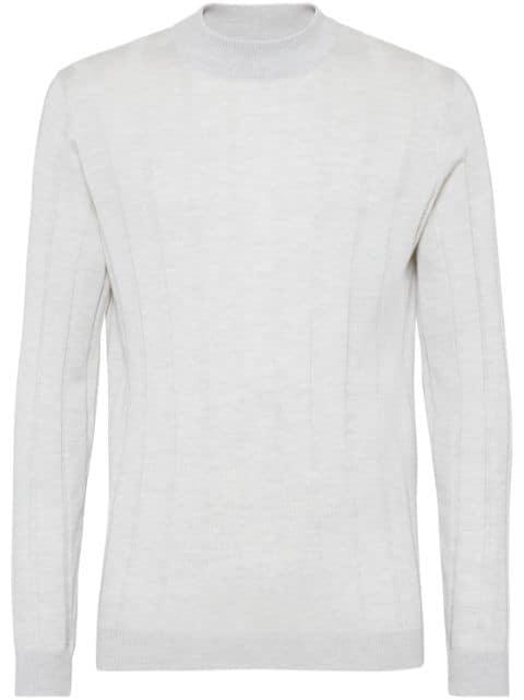 ribbed turtleneck jumper by BRUNELLO CUCINELLI