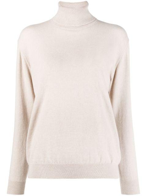 roll neck cashmere jumper by BRUNELLO CUCINELLI