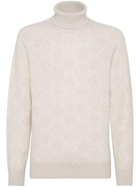 roll neck long-sleeve jumper by BRUNELLO CUCINELLI