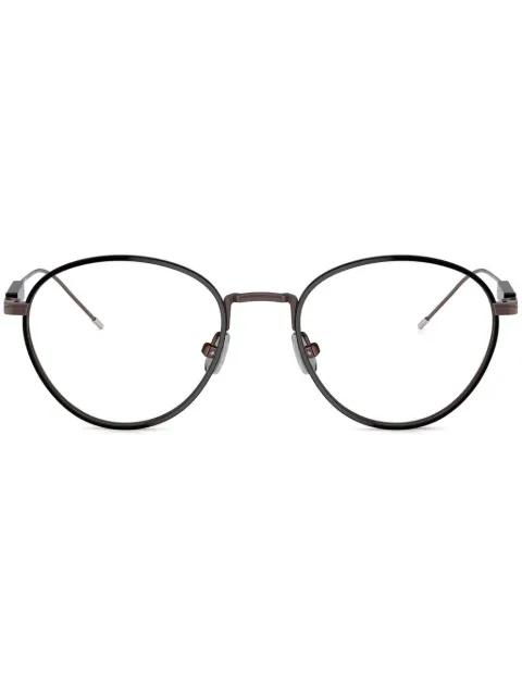 round-frame glasses by BRUNELLO CUCINELLI