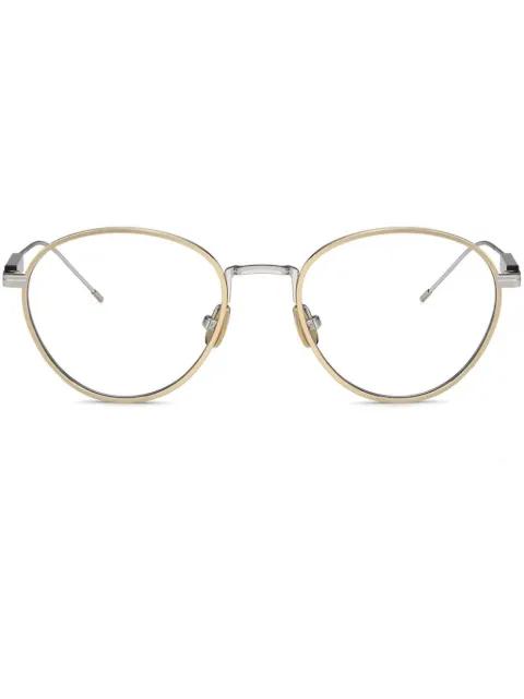 round-frame glasses by BRUNELLO CUCINELLI