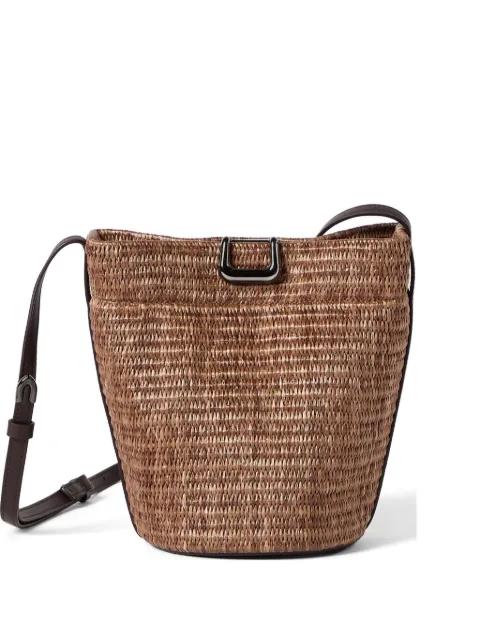 sartorial small bucket bag in techno cotton raffia by BRUNELLO CUCINELLI