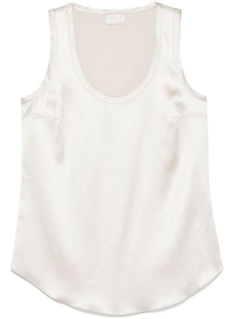 satin sleeveless top by BRUNELLO CUCINELLI