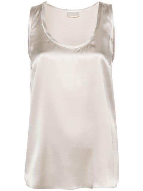 satin tank top by BRUNELLO CUCINELLI