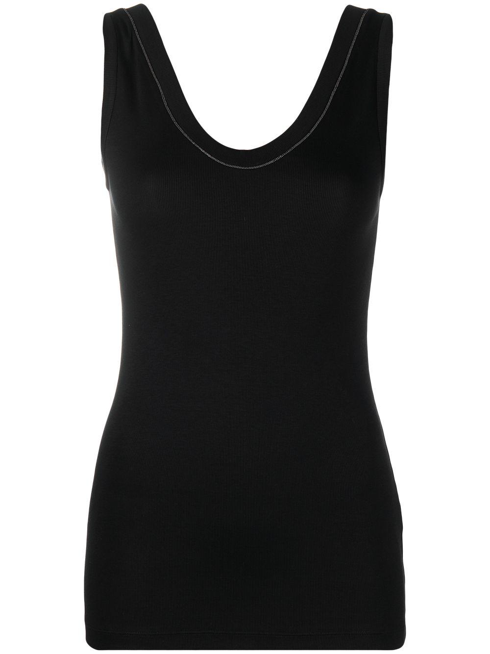 scoop neck sleeveless top by BRUNELLO CUCINELLI