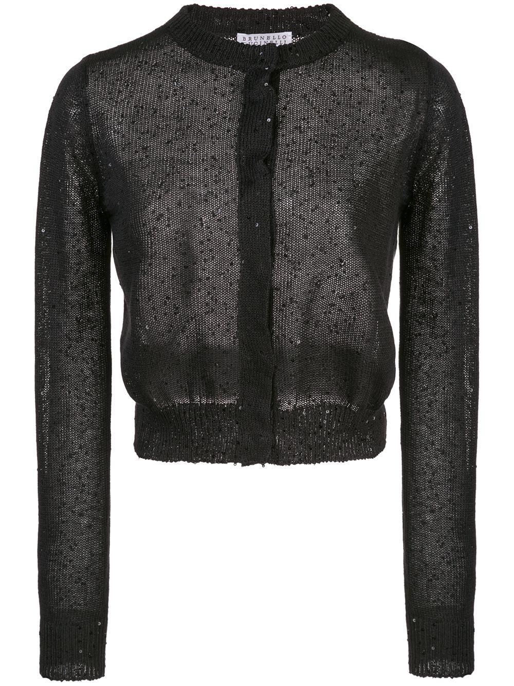 sequin embellished cardigan by BRUNELLO CUCINELLI