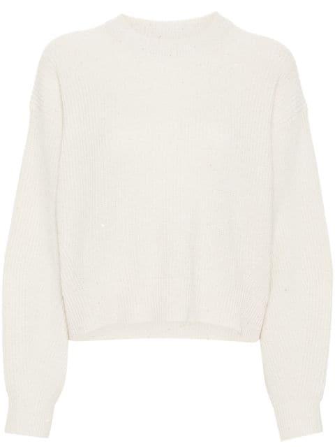 sequin-embellished knitted jumper by BRUNELLO CUCINELLI