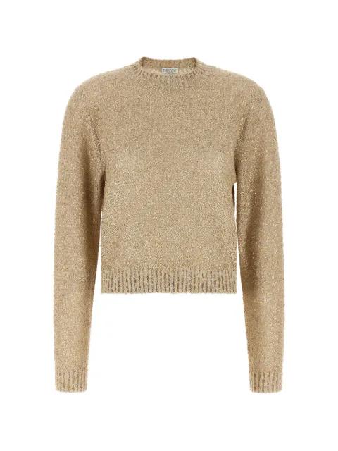 sequin-embellished knitted sweater by BRUNELLO CUCINELLI