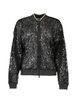 sequin-embellished mesh cardigan by BRUNELLO CUCINELLI