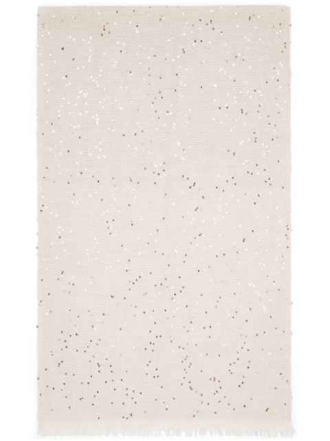 sequin-embellished scarf by BRUNELLO CUCINELLI