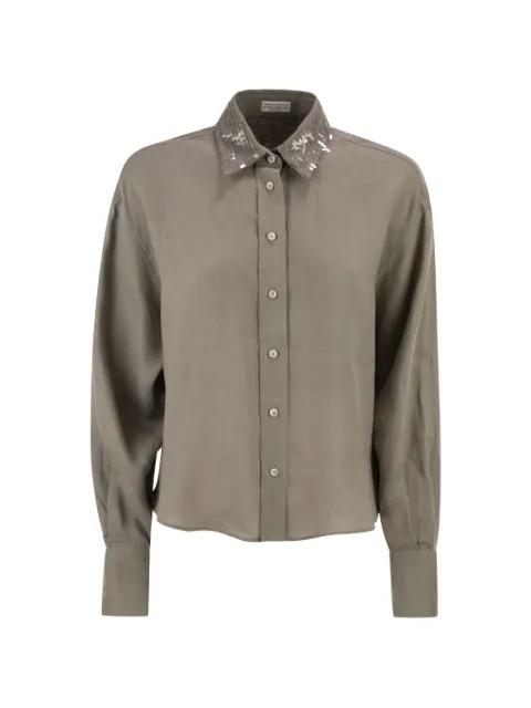 sequin-embellished shirt by BRUNELLO CUCINELLI