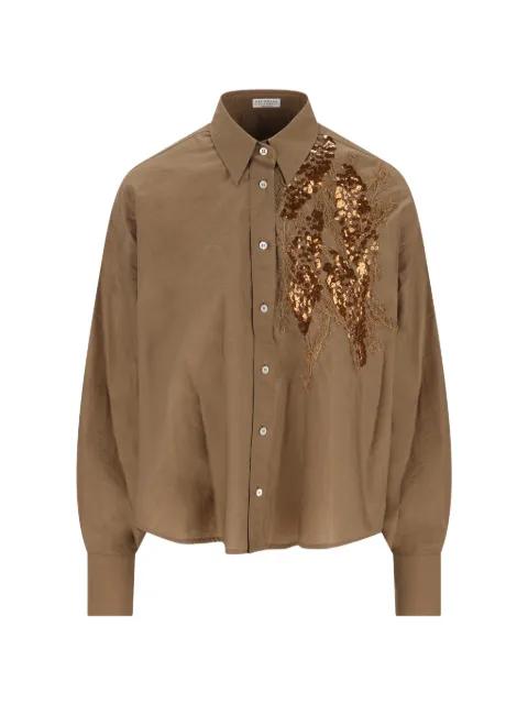 sequin-embellished shirt by BRUNELLO CUCINELLI