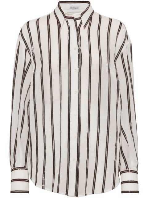sequin-embellished shirt by BRUNELLO CUCINELLI