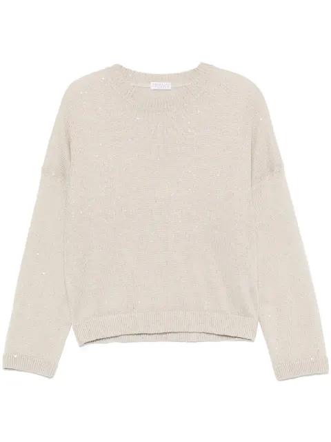 sequin-embellished top by BRUNELLO CUCINELLI