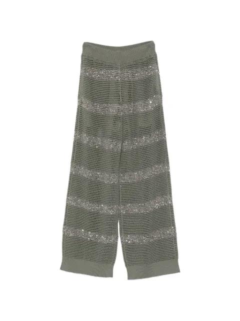 sequin striped trousers by BRUNELLO CUCINELLI