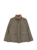 shearling-collar press-stud jacket by BRUNELLO CUCINELLI shearling-collar press-stud jacket by BRUNELLO CUCINELLI