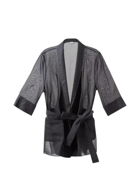 sheer belted jacket by BRUNELLO CUCINELLI