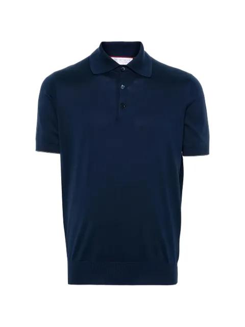 short-sleeve knitted polo shirt by BRUNELLO CUCINELLI