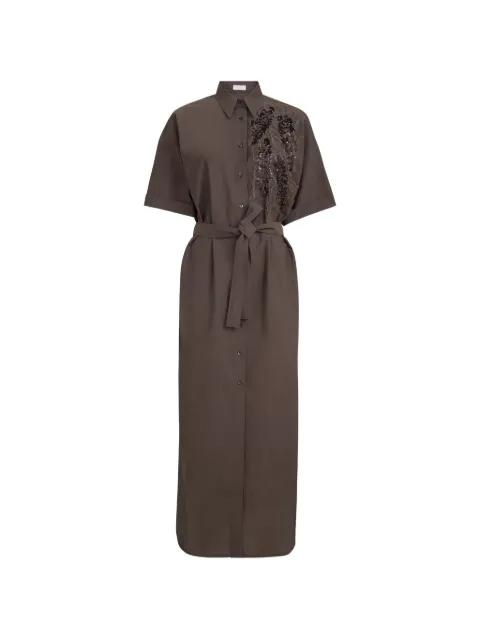short-sleeves midi dress by BRUNELLO CUCINELLI