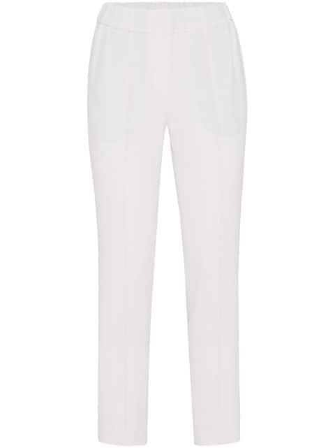 silk-blend cropped trousers by BRUNELLO CUCINELLI