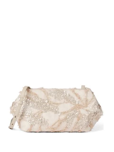 silk organza clutch bag by BRUNELLO CUCINELLI