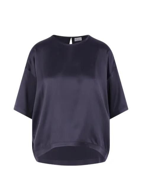 silk-satin blouse by BRUNELLO CUCINELLI