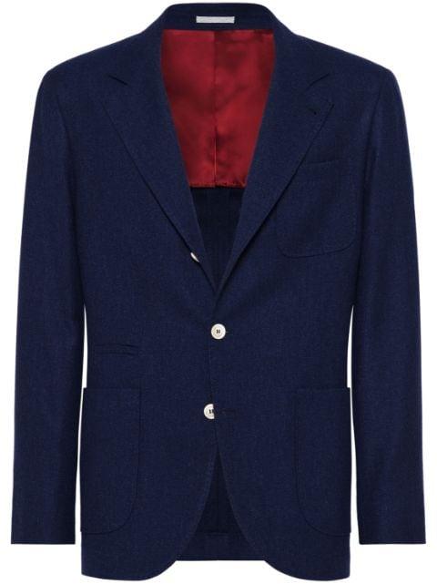 single-breasted blazer by BRUNELLO CUCINELLI