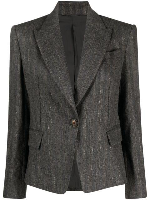 single-breasted blazer by BRUNELLO CUCINELLI