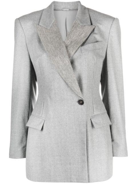 single-breasted button-fastening blazer by BRUNELLO CUCINELLI