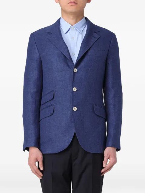 single-breasted notched-lapel blazer by BRUNELLO CUCINELLI