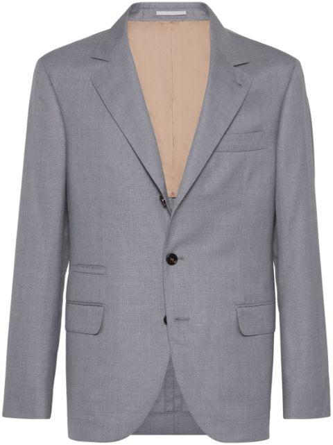 single-breasted suit blazer by BRUNELLO CUCINELLI