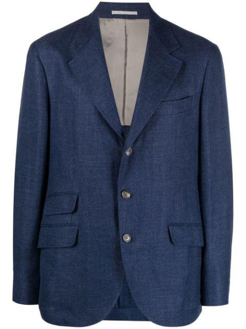 single-breasted tailored blazer by BRUNELLO CUCINELLI