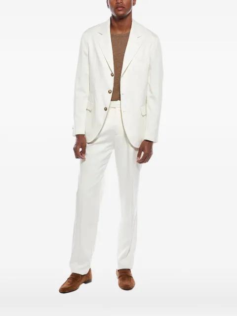 single-breasted tailored suit by BRUNELLO CUCINELLI