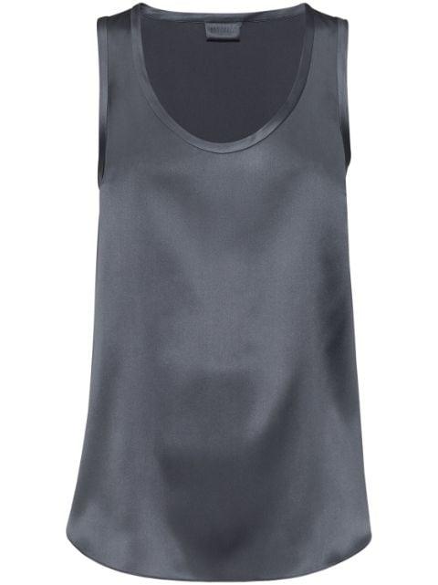 sleeveless silk top by BRUNELLO CUCINELLI