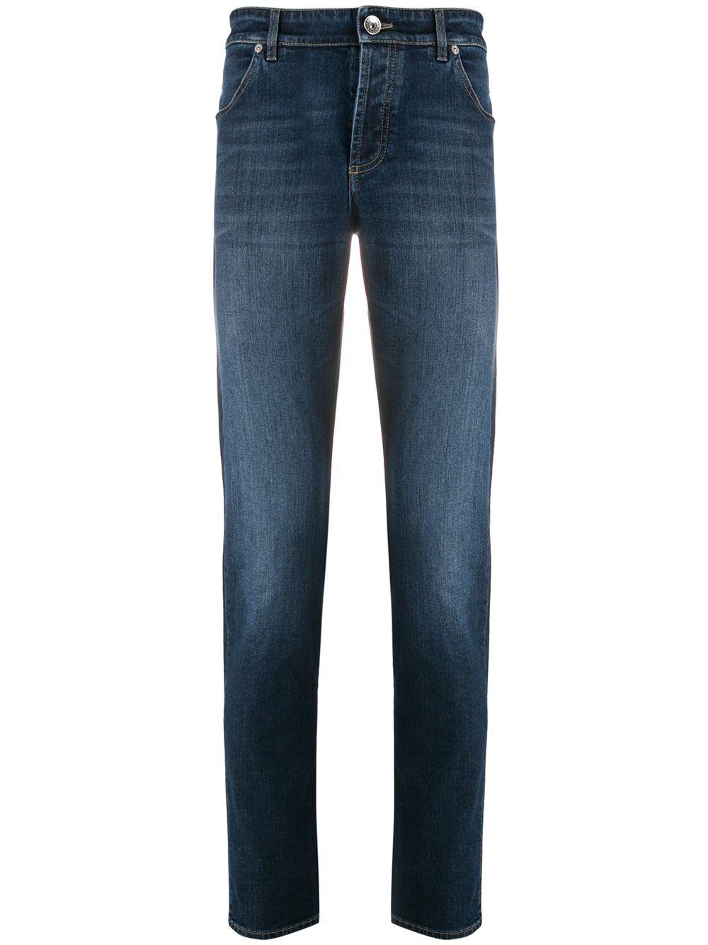 slim-fit stonewashed jeans by BRUNELLO CUCINELLI