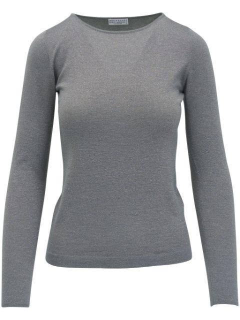 sparkling cashmere silk jumper by BRUNELLO CUCINELLI