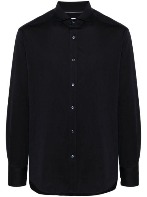 spread-collar cotton shirt by BRUNELLO CUCINELLI