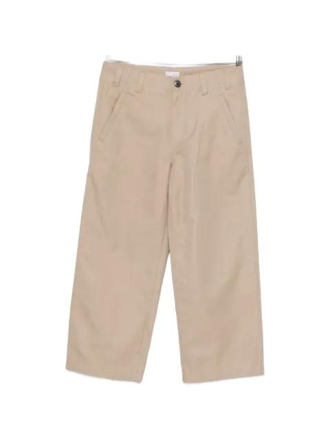 straight-leg cotton trousers by BRUNELLO CUCINELLI