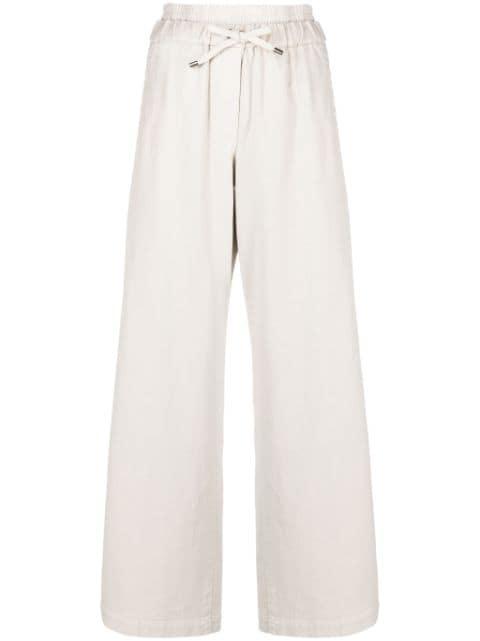 straight-leg drawstring trousers by BRUNELLO CUCINELLI