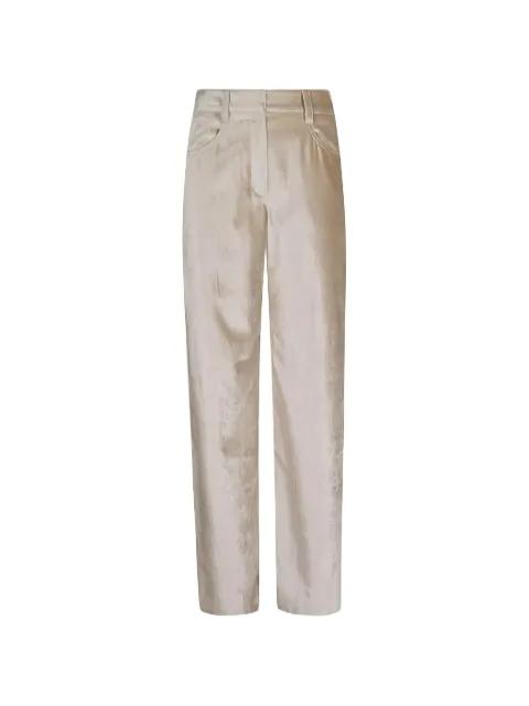 straight-leg velvet trousers by BRUNELLO CUCINELLI