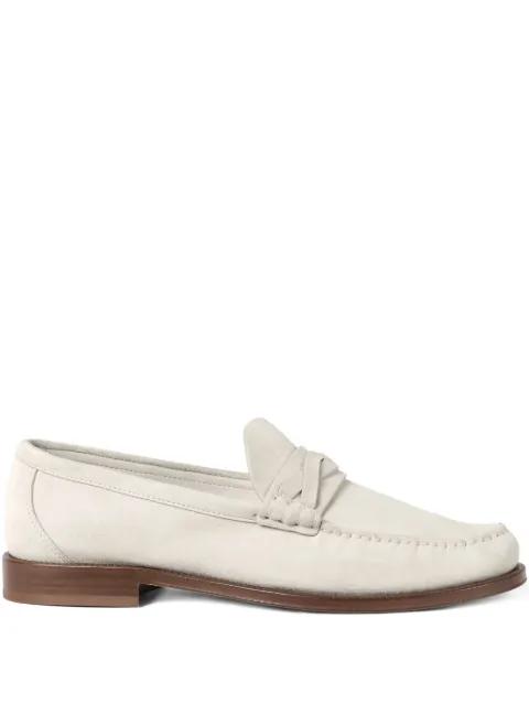 strap-detail suede loafers by BRUNELLO CUCINELLI
