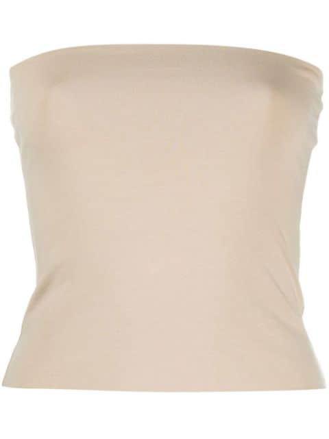 strapless bandeau top by BRUNELLO CUCINELLI