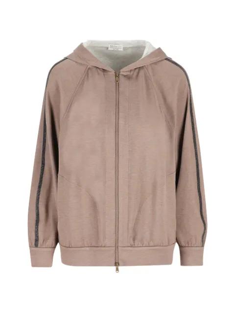 stripe hoodie by BRUNELLO CUCINELLI