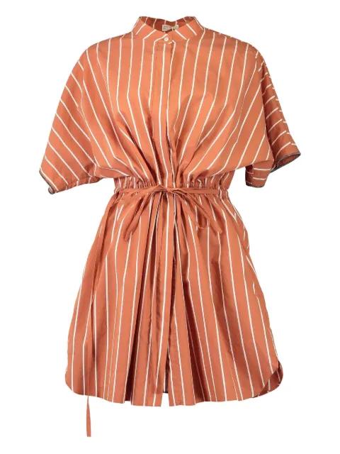 stripe-pattern shirt mini dress by BRUNELLO CUCINELLI