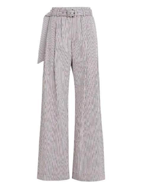 striped belted trousers by BRUNELLO CUCINELLI
