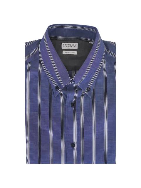 striped button-down shirt by BRUNELLO CUCINELLI