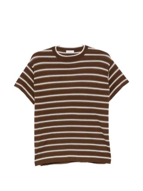 striped crew neck T-shirt by BRUNELLO CUCINELLI