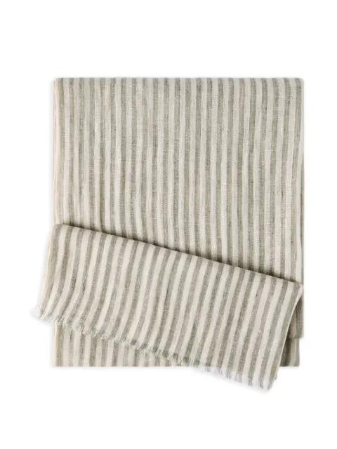 striped fringed scarf by BRUNELLO CUCINELLI