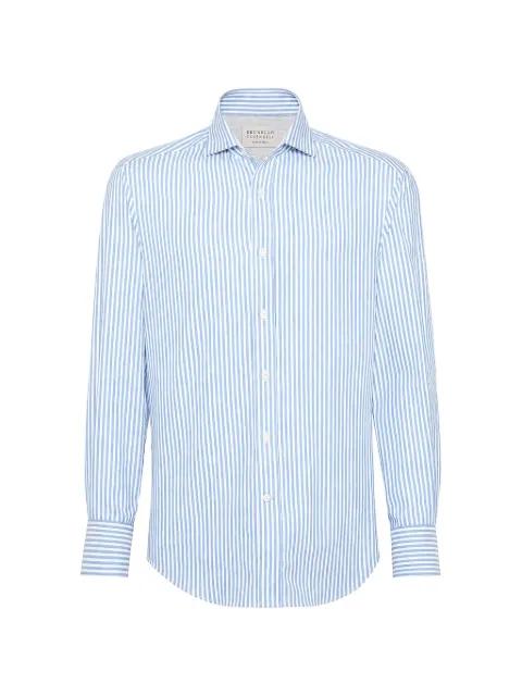 striped long-sleeve shirt by BRUNELLO CUCINELLI